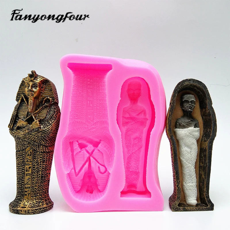 Ancient Egyptian Pharaoh Mummy Candle