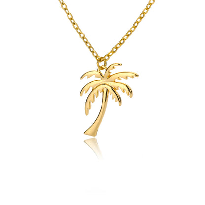 Coconut Tree Pendant Necklace