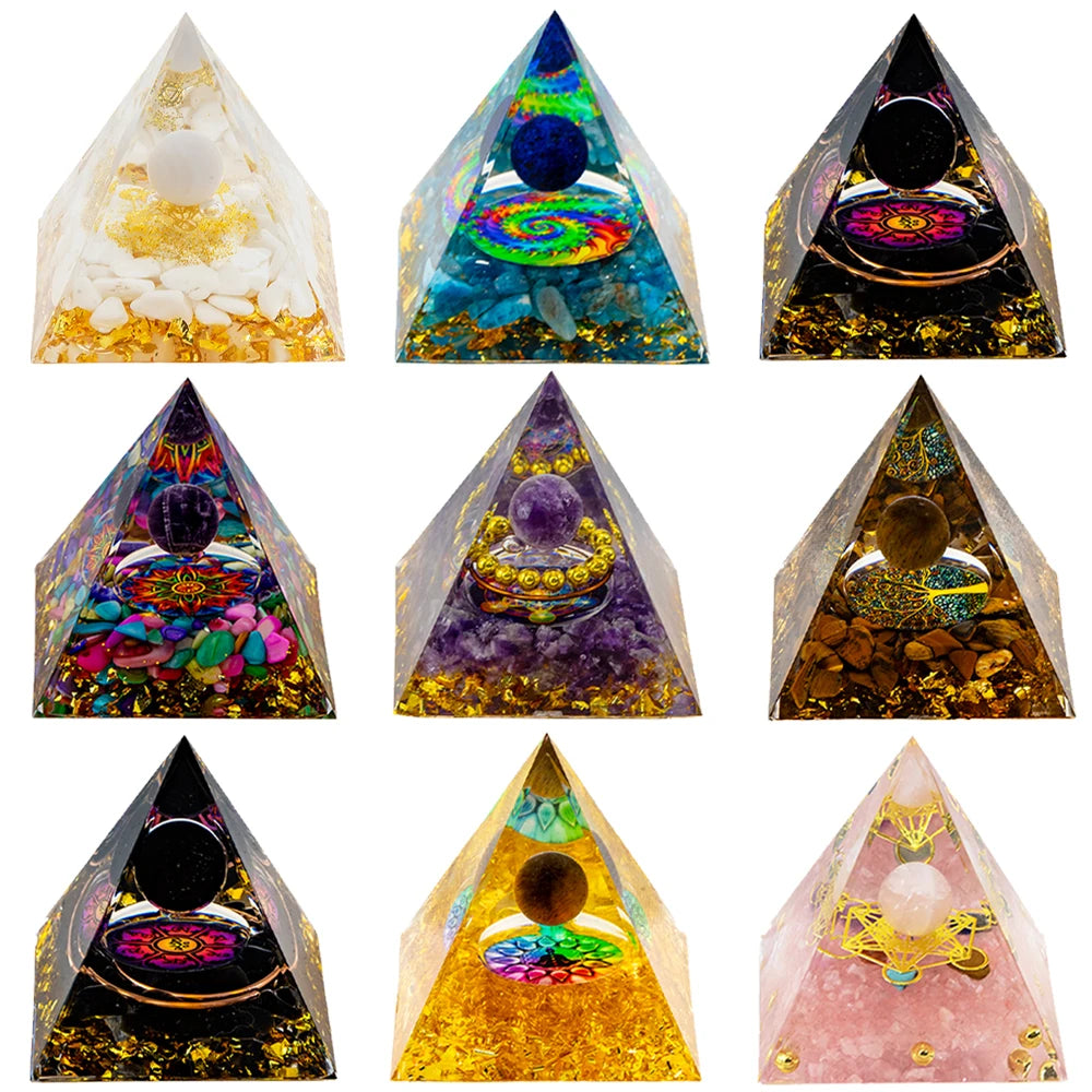 Natural Crystal Egyptian Pyramid