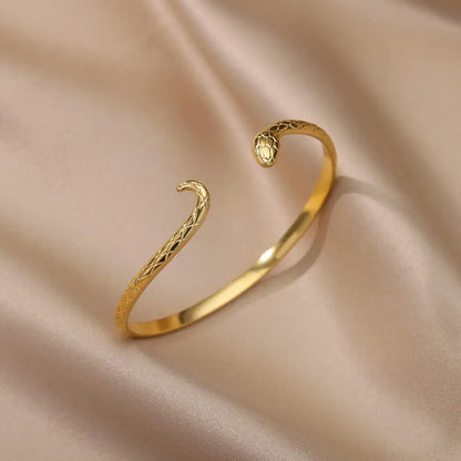 Vintage Snake Bangle Bracelet