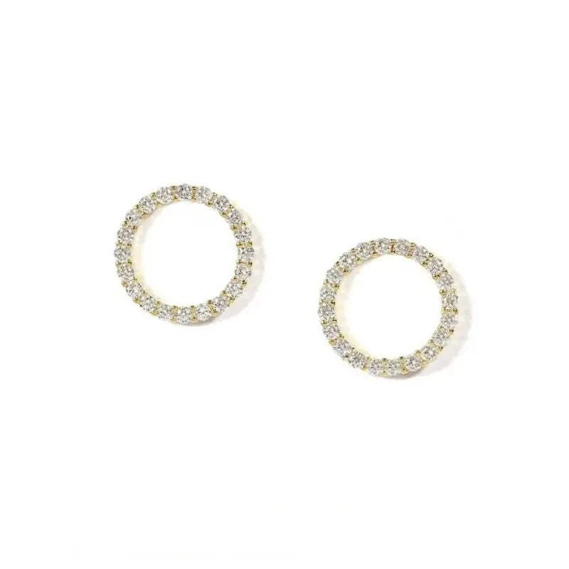 Circle Stud Earrings