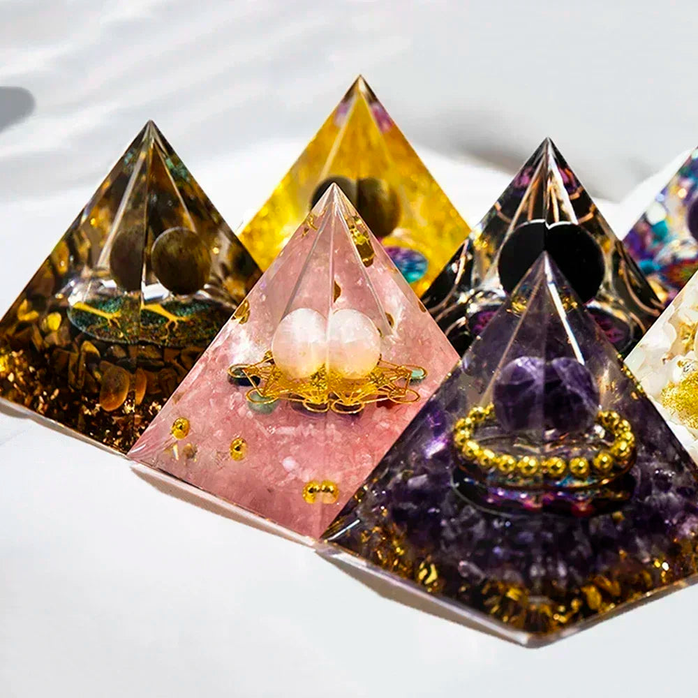 Natural Crystal Egyptian Pyramid