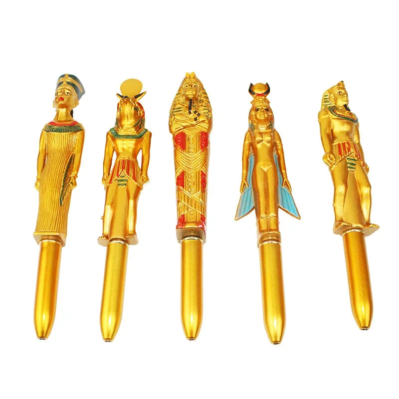 3 Pcs/Set Egyptian Pharaohs Blue Ink Pen