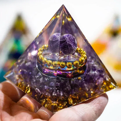 Natural Crystal Egyptian Pyramid