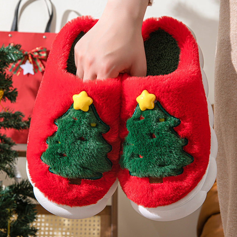 Christmas Tree Home Slippers